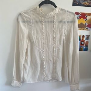 Sezane silk blouse